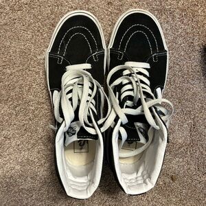 black platform vans (brand new) size 8.5 women's